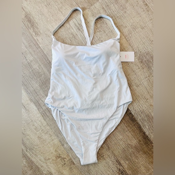 Andie Swimsuit Women’s Fiji One Piece Swimwear Swimsuit White Crossback Size XXL - Picture 2 of 4
